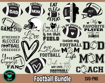 Football SVG Bundle, Football SVG, PNG, Football Mom svg, Football Shirt svg, Football Sayings svg