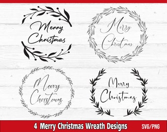 Merry Christmas Wreath SVG, Wreath SVG, Christmas svg, Christmas Sign svg