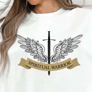 Spiritual Warrior SVG, Sword with wings svg, Inspirational svg, Christian svg, Waymaker svg