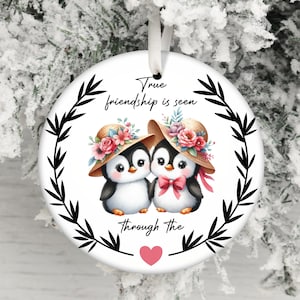 Freundschaft Ornament PNG, Best Friends Zitat Ornament Sublimation PNG, Weihnachten Urlaub Ornament PNG, Bester Freund Geschenk