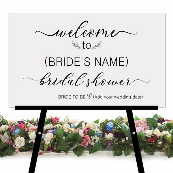 Bridal Shower Sign SVG,  Bridal Shower Welcome Sign SVG, Custom Bridal Shower Sign svg, Wedding Countdown