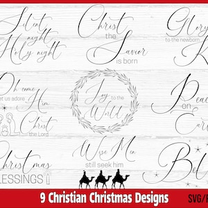 Natal cristão SVG, Natal SVG, provérbios religiosos de Natal svg, Jesus svg, cristão svg