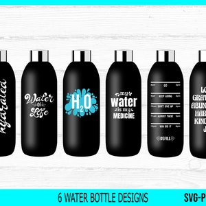 Waterflesstickers SVG, waterflestracker SVG, watertracker svg, waterflescitaten svg