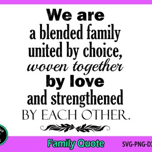 Family Quote SVG, Family Sign Svg, Blended Family svg, Farmhouse Sign svg, arquivos cortados para Cricut e Silhouette