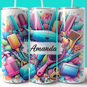 PNG, modello per confezione per tazza da 11 once e 15 once, regalo per parrucchiere, tumbler personalizzato per parrucchiere