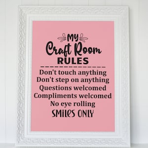 Craft Room Sign SVG Bundle, Craft SVG, Crafting Svg, Craft Room SVG - Etsy