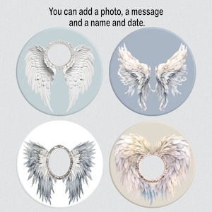 Angel Wings Memorial Ornament Bundle, Personalized Remembrance Ornament