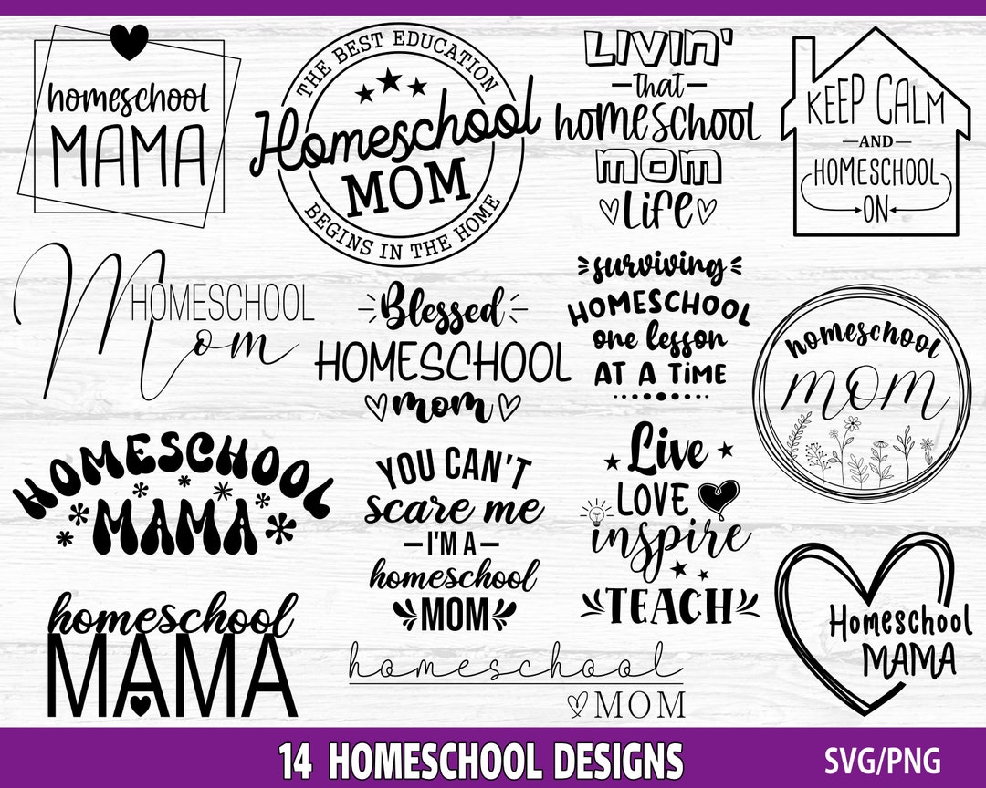 Homeschool SVG Bundle, Homeschool Mom SVG, Teacher Mom Svg, School Svg ...