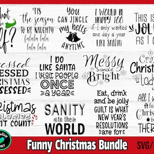 Funny Christmas SVG Bundle, Christmas SVG, Christmas Shirt svg, Christmas Sayings svg