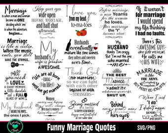 Funny Marriage Quotes SVG, Couples Shirts Design (SVG, PNG)