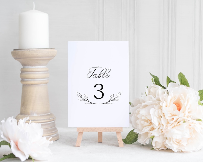Wedding Table Numbers SVG, Wedding SVG, Wedding Sign svg, Table Numbers svg, Wedding Stationery svg, Wedding Printables svg image 3