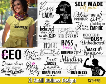 Pacchetto SVG per piccole imprese, SVG Boss Babe, SVG per proprietari di piccole imprese, Pacchetto SVG per imprenditori