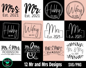 Bride and Groom Svg Farmhouse Family Monogram Mr and Mrs Monogram Svg Mr and Mrs 2021 Svg Husband and Wife Svg Wedding Sign Svg PNG