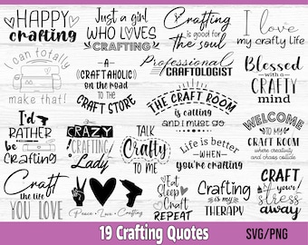 Craft SVG Bundle, Crafting Quotes SVG, Funny Craft Shirt svg, Crafter svg