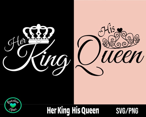 King Queen Svg King and Queen Svg King and Queen (Instant Download) 