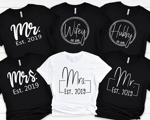 Our First Thanksgiving Married As Mr & Mrs Est May 2019 T-Shirt Our First Thanksgiving Married As Mr & Mrs Est May 2019 T-Shirt