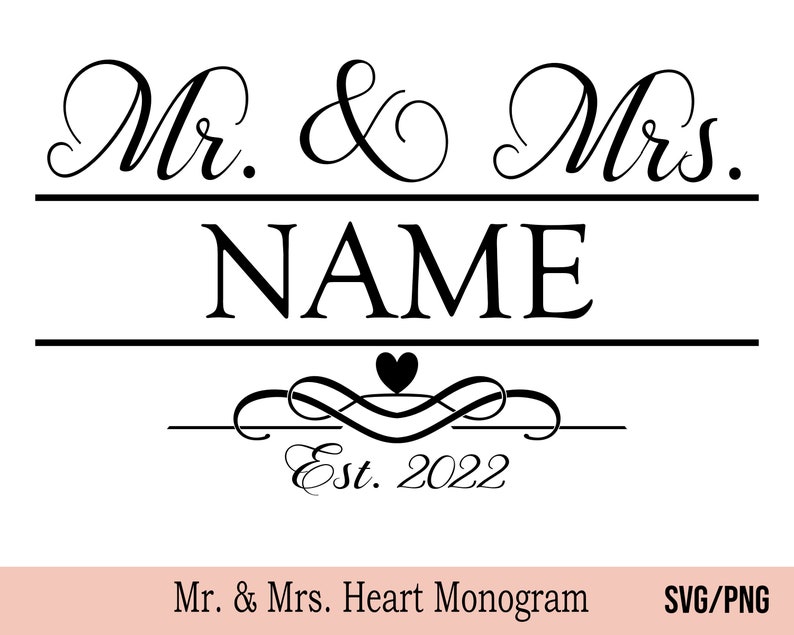 Mr. & Mrs. SVG Wedding SVG Wedding Glasses Svg Personalized - Etsy