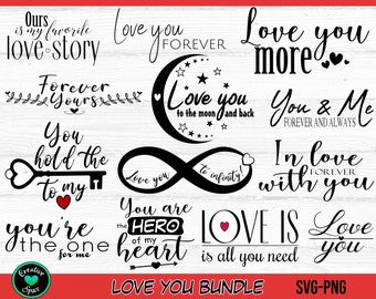 Love You SVG Bundle, Bedroom Sign svg, Romantic Sign svg, Above the bed sign svg, Valentine''s Day svg, Couples Shirt svg