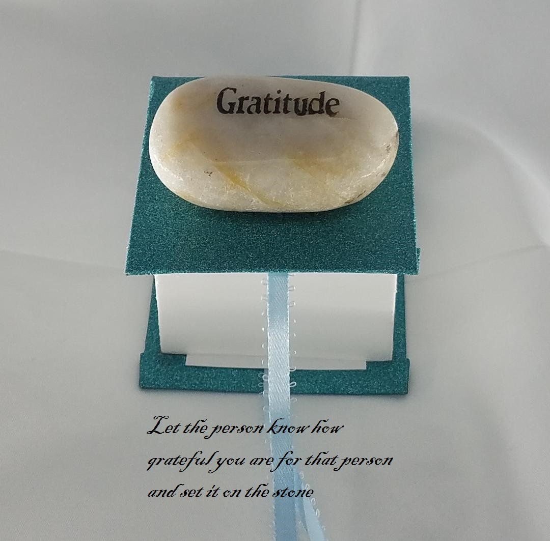 A Gift Of Gratitude. Inspirational Stone with Special Box. Etsy