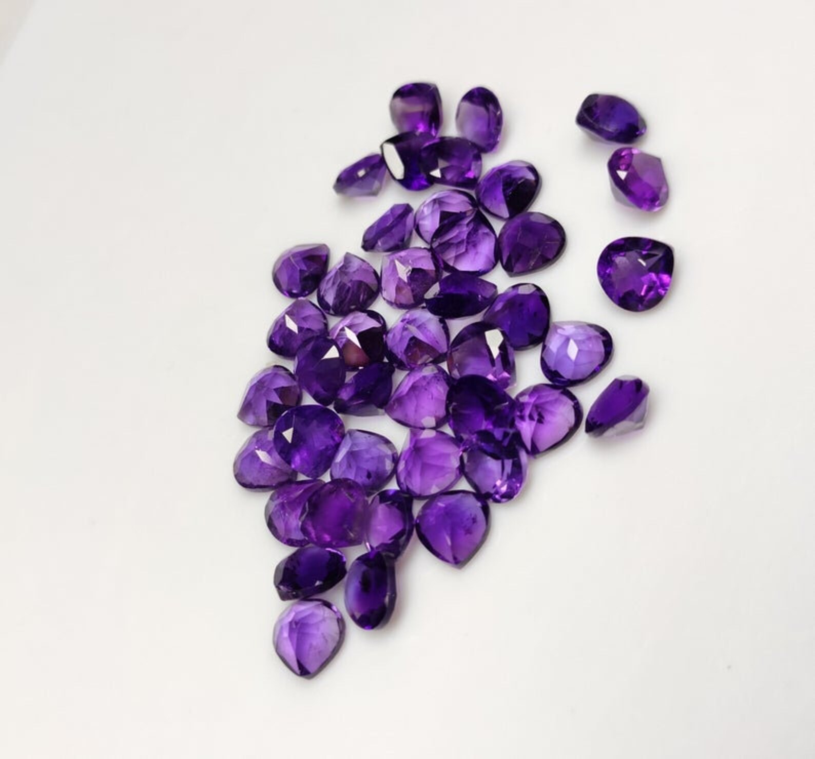AMETISTA TAGLIO GEMSTONE Cuore Gemma Gemma LottoAmetista Etsy