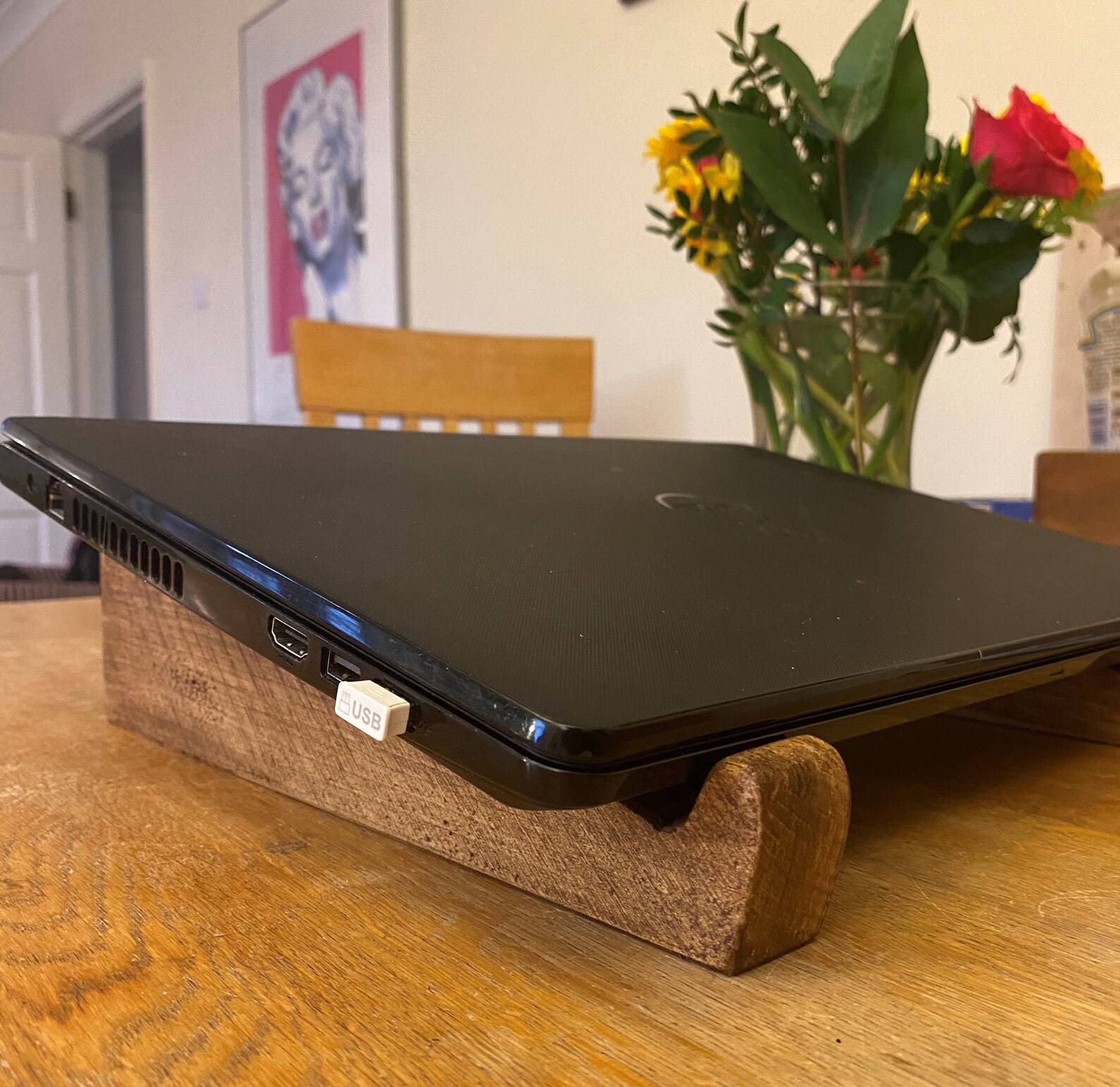 Wooden Laptop Stand Riser Portable Lightweight Reclaimed Etsy