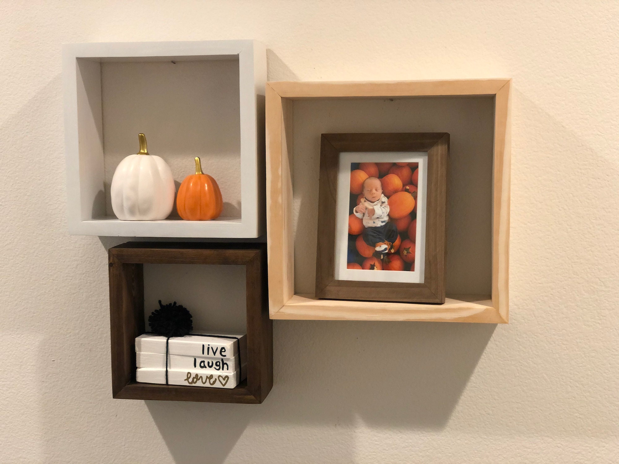 Floating Cube Shelves Perfect for Displaying Decorations or Etsy