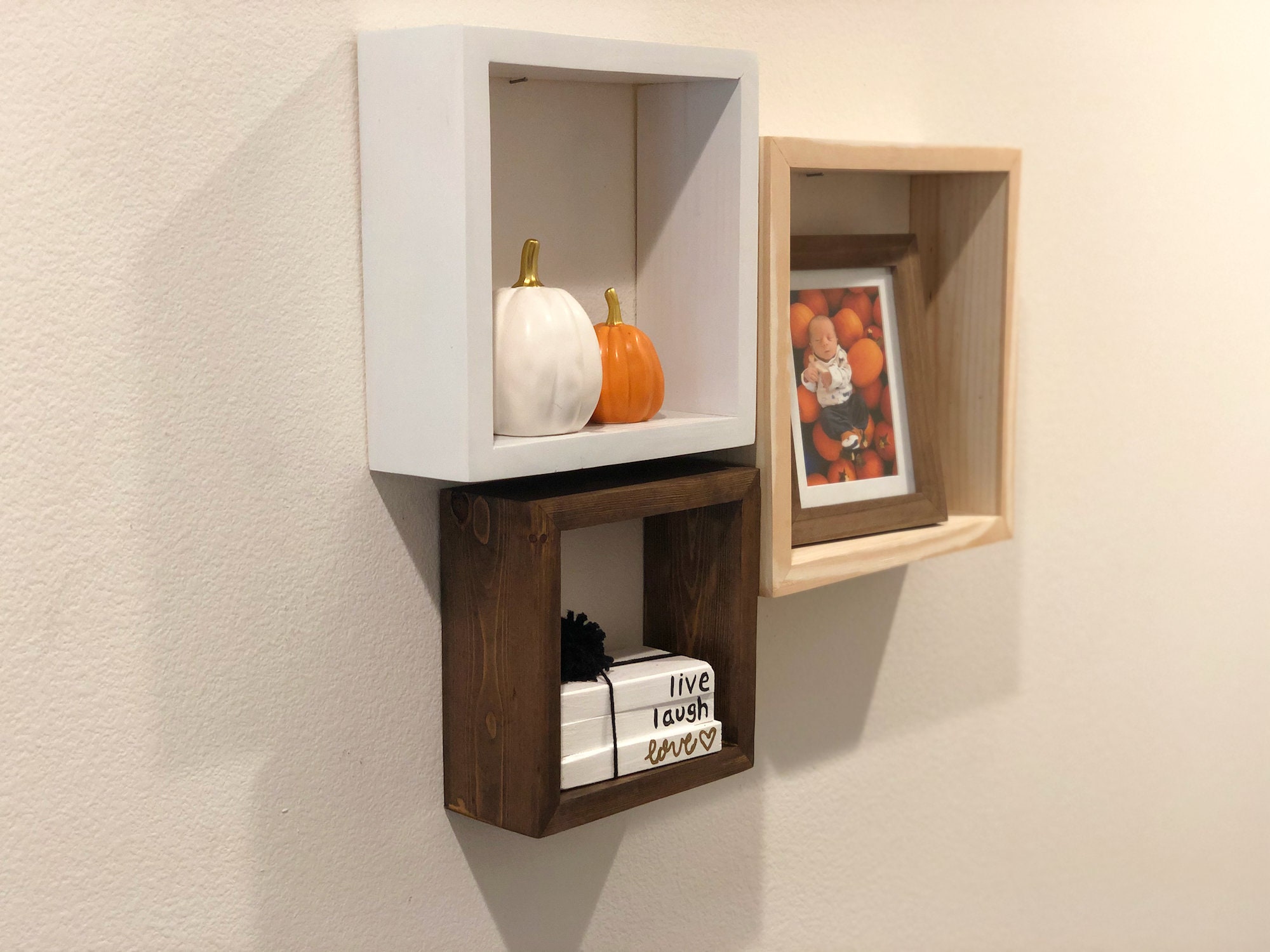 Floating Cube Shelves Perfect for Displaying Decorations or Etsy