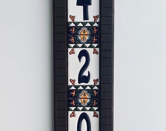 Ceramic House Number Sign, Talavera, Ceramic Tile, Mexican Tile, Custom House Address, Closing Gift, Housewarming Gift,