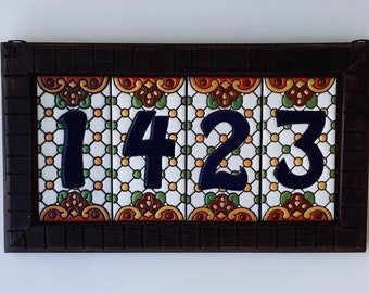 House Numbers, House Numbers Sign, Talavera Ceramic Tile, Mexican Tile, Custom House Address, Closing Gift, Housewarming Gift,