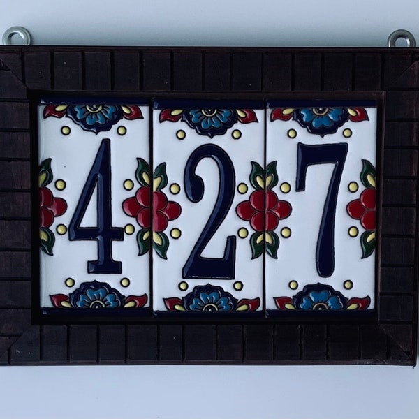House Numbers, House Numbers Sign, Talavera Ceramic Tile, Mexican Tile, Custom House Address, Closing Gift, Housewarming Gift,