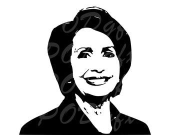 Nancy Pelosi SVG PNG JPG | Nancy Pelosi Vector | Nancy Pelosi Silhouette