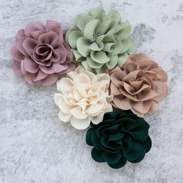 Fabric Flower | Crinkle Cotton Rose | Artificial Garden Rose | Crinkle Millinery Flower | Floral for Craft DIY Baby Headband | Large Rose