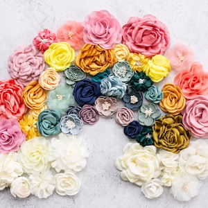 Fabric Flower Grab Bag: DIY Millinery Embellishments
