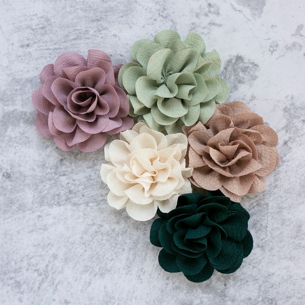 Fabric Flower | Crinkle Cotton Rose | Artificial Garden Rose | Crinkle Millinery Flower | Floral for Craft DIY Baby Headband | Small Rose