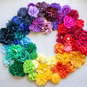 Choose Your Color Palette Floral Grab Bag | Colors of the Rainbow, Primary, Muted Tones, Shades | Flower Variety Pack in Assorted Colors