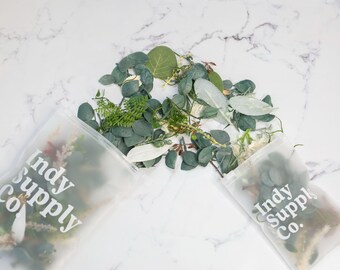 Faux Greenery Mystery Bag: Mixed Media, Junk Journaling Supplies