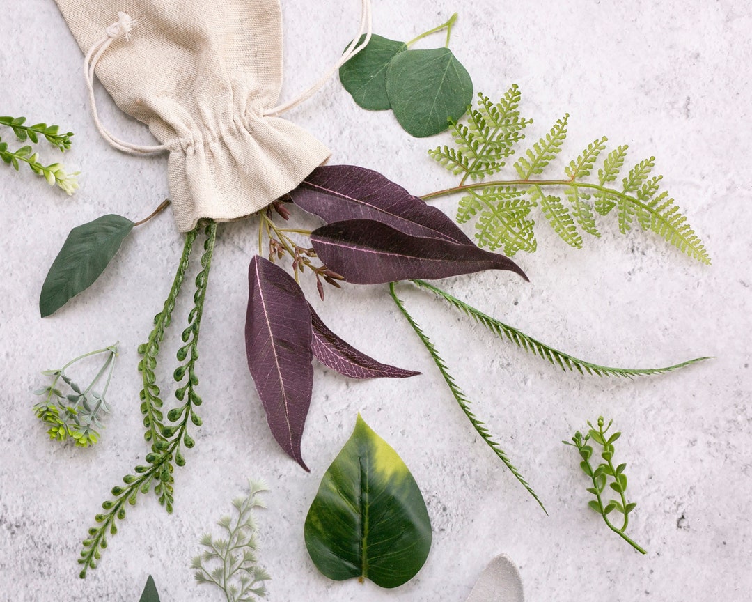 Random Greenery Artificial Greenery Grab Bag: Random Faux Stems & Leaves - Etsy