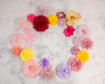 Pastel Fabric Flower Grab Bag: DIY Embellishments, Eras Tour Outfit