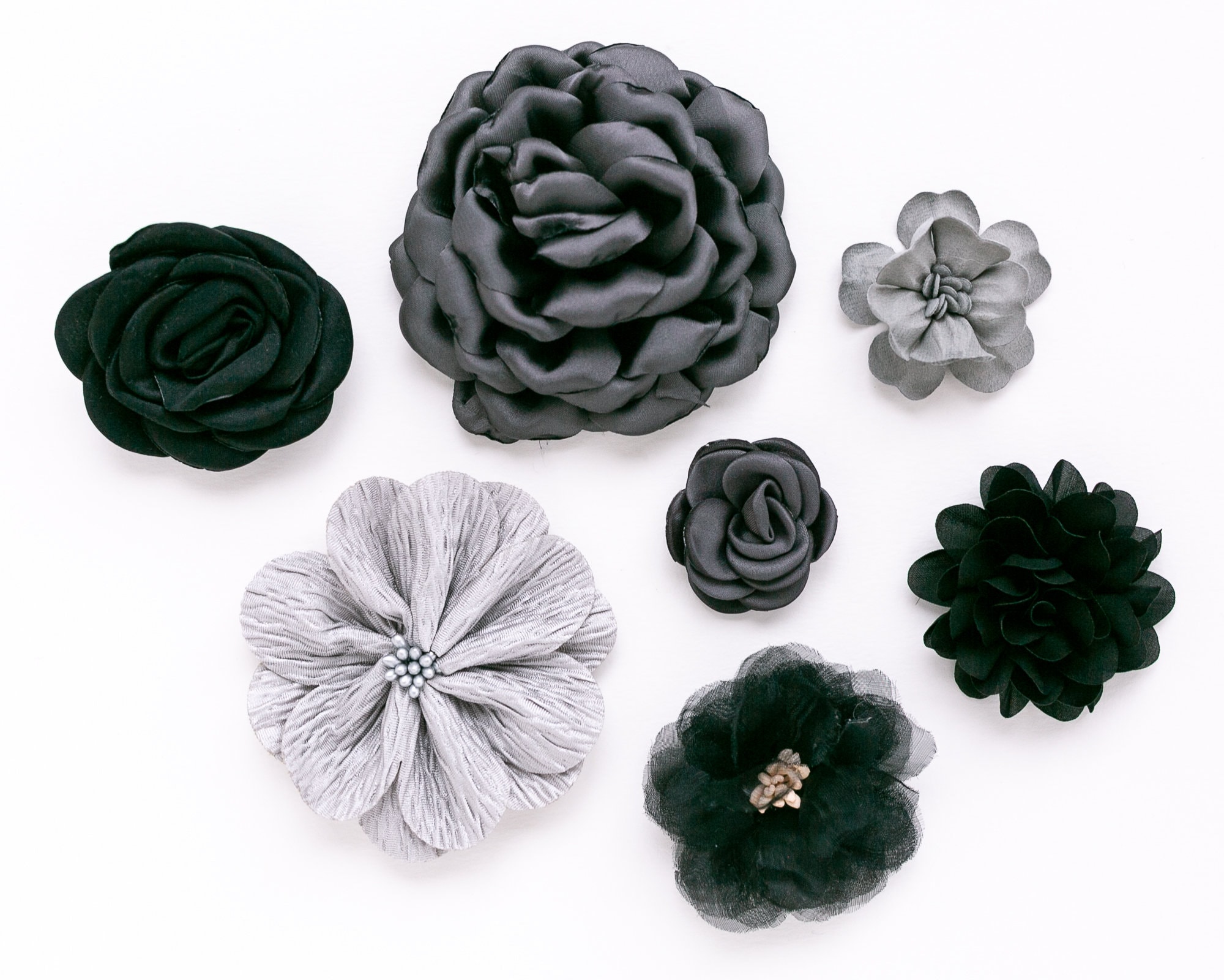 Grey Artificial Flowers  Black Artificial Flowers