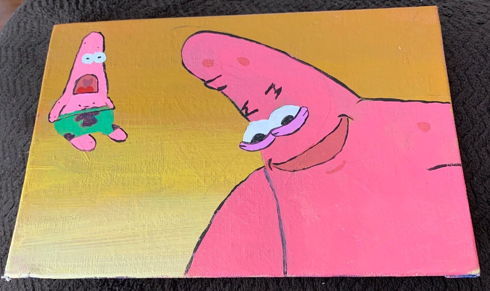 Patrick Star meme painting | Etsy