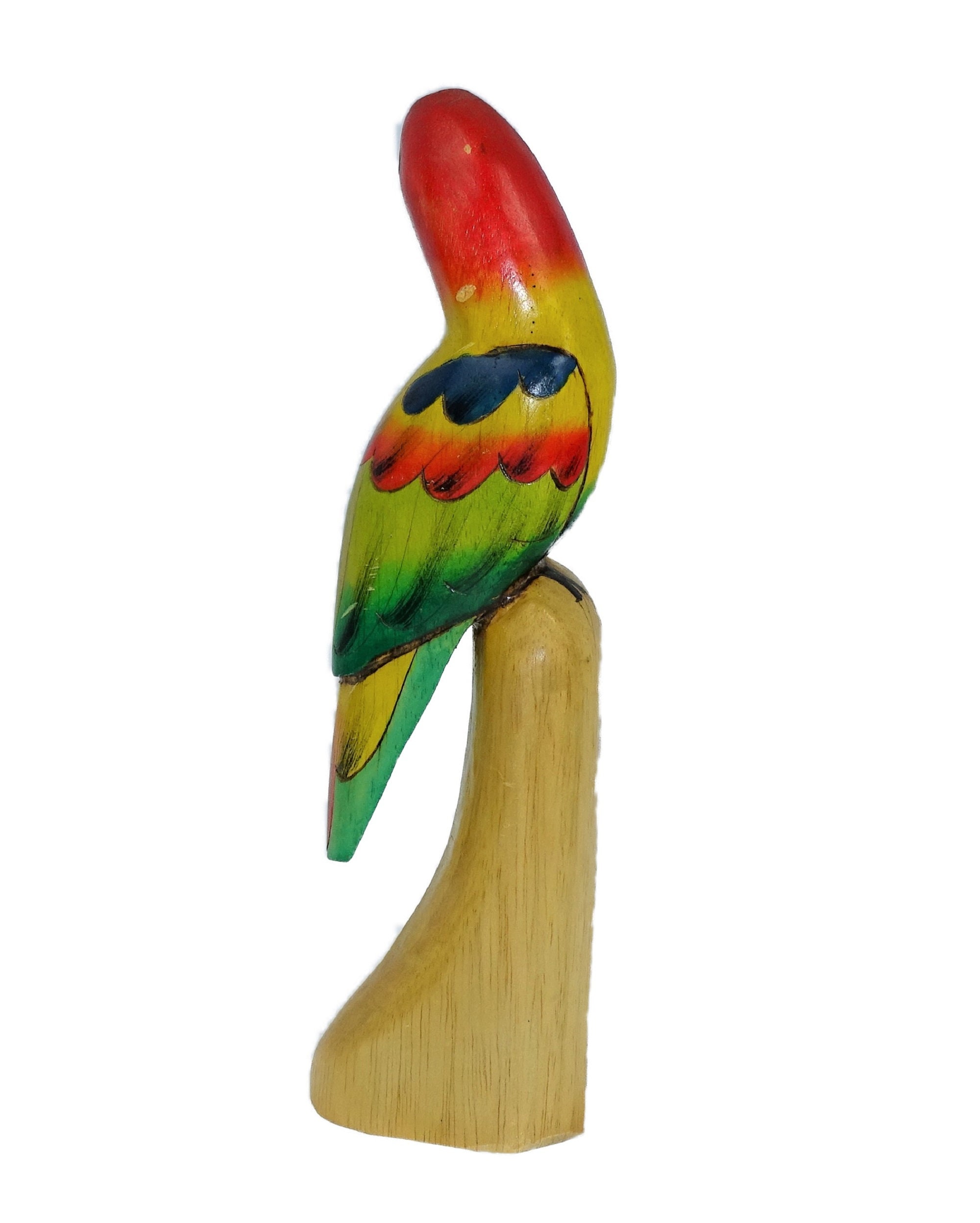 Parrot made of Balsa Wood /Vintage and hand carved Etsy