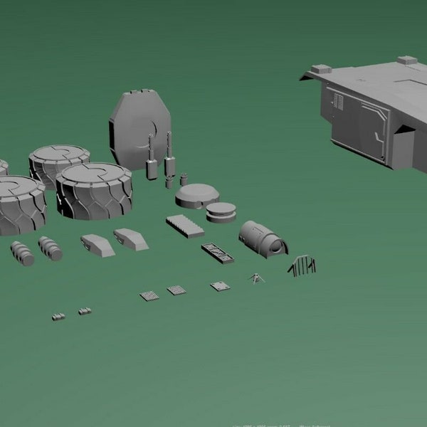 Aliens Weyalnd Yutani APC M577 Kit de construction de modèle non Halycon imprimé en 3D à l'échelle 1/35e