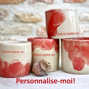 Personalisierte handgefertigte Tasse in Frankreich