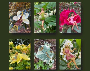 Flower Friends Fairy Postcard Set – Botanical Art Stationery