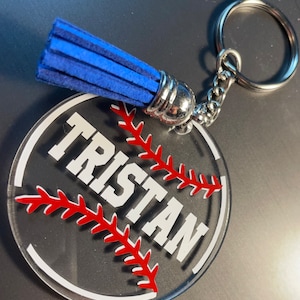 Acrylic Baseball Keychain