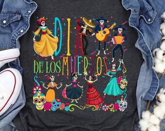 Dia De Los Muertos, Skull Candy Tee, Day Of The Dead, Mexican Holiday Tee, Festive All Saints Shirt Fall Dia De Los Muertos Shirt, Fall Gift
