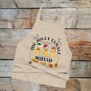 Feestelijke Jolly Tamale Squad kerstschort Tamale Crew geschenken Mexicaanse kerst Tamale Party Host gunsten Tamale Maker Holiday Crew schorten