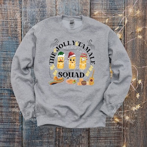 Jolly Tamale Squad Sweatshirt, Tamale Season,Tis The Season Tamales, Mexican Tradition, Latino Christmas,Tamale Christmas Party Sweater Gift