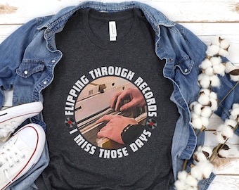 Vinyl And Record Store Nostalgia Shirt, Record Store Nostalgia Tee, Flipping Vinyl Shirt, Vintage Record Collector, Vintage Vinyl Collector