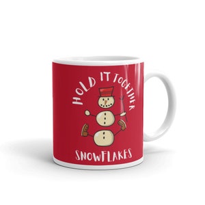 Divertida taza navideña de muñeco de nieve: ¡Mantén la calma!